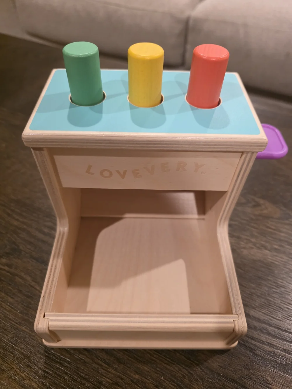 Lovevery Wooden Peg Drop from The Thinker Play Kit (Months 11–12)